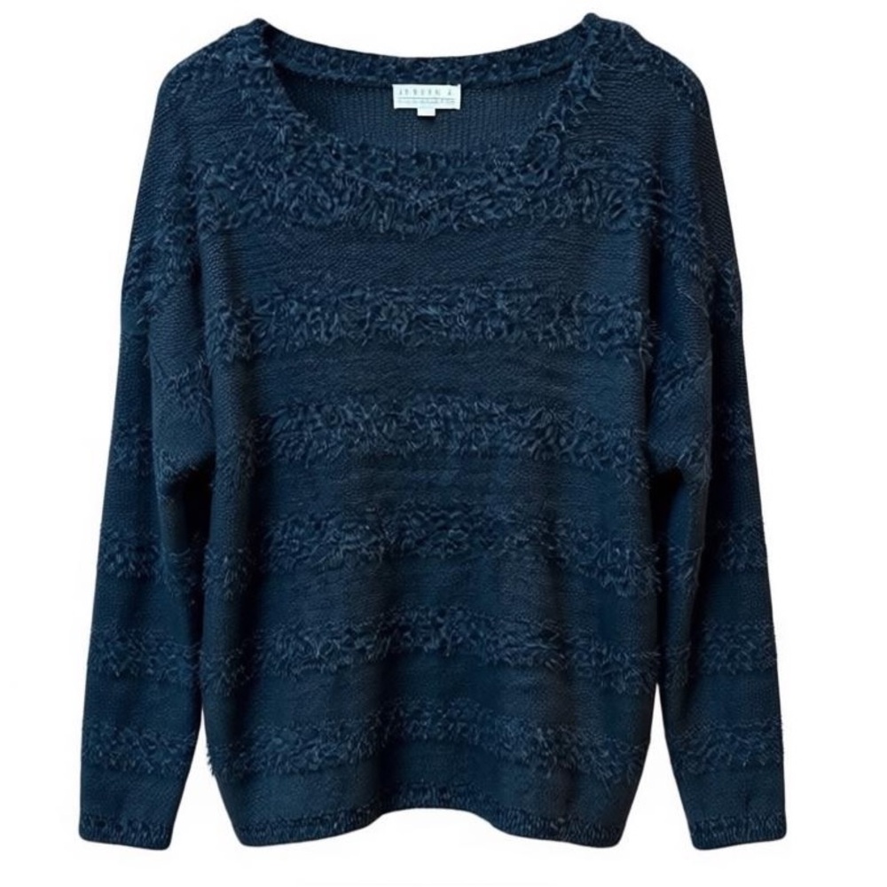 Joseph A Black Fuzzy Eyelash Knit Sweater Women’s XXL / 2X‎ Soft Cozy Pullover